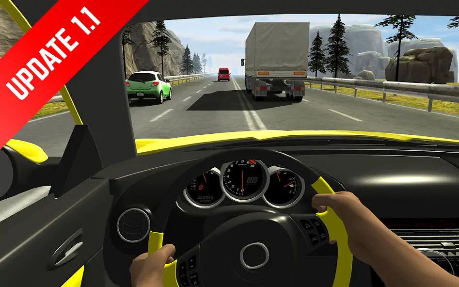 Скачать Racing in Car Взлом [МОД Бесконечные монеты] + [МОД Меню] MOD APK на Андроид