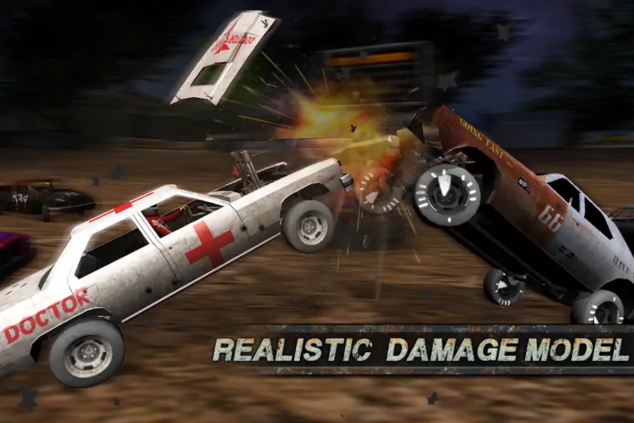 Скачать Demolition Derby: Crash Racing Взлом [МОД Много монет] + [МОД Меню] MOD APK на Андроид