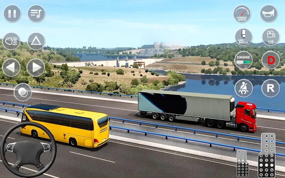 Скачать Euro Truck Transport Simulator Взлом [МОД Много монет] + [МОД Меню] MOD APK на Андроид
