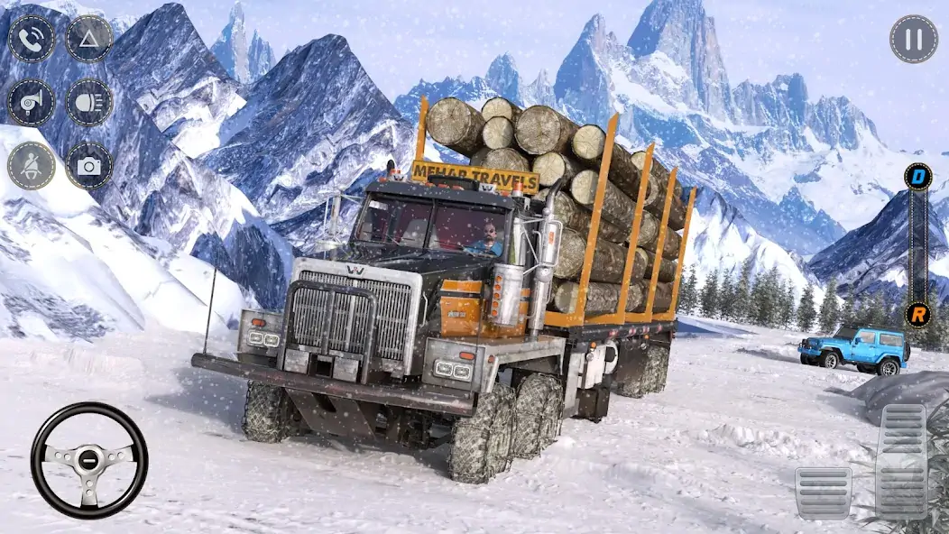 Скачать Mud Truck Snow Driving Game 3d Взлом [МОД Много монет] + [МОД Меню] MOD APK на Андроид