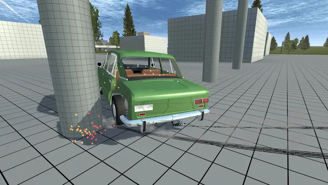 Скачать Simple Car Crash Physics Sim Взлом [МОД Много денег] + [МОД Меню] MOD APK на Андроид