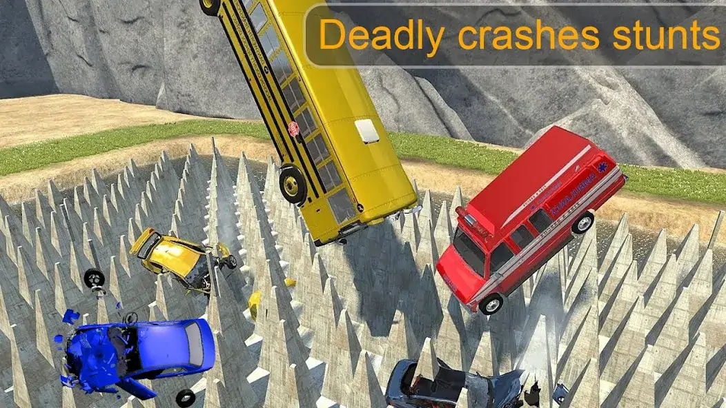 Скачать Beam Drive Crash Death Stair C Взлом [МОД Бесконечные деньги] + [МОД Меню] MOD APK на Андроид
