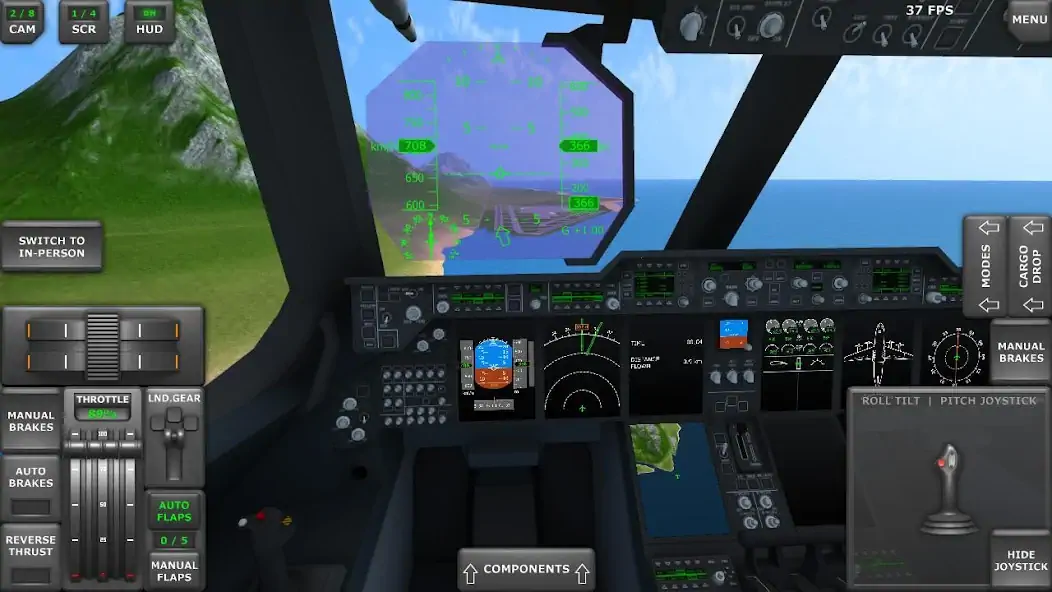 Скачать Turboprop Flight Simulator 3D Взлом [МОД Много денег] + [МОД Меню] MOD APK на Андроид