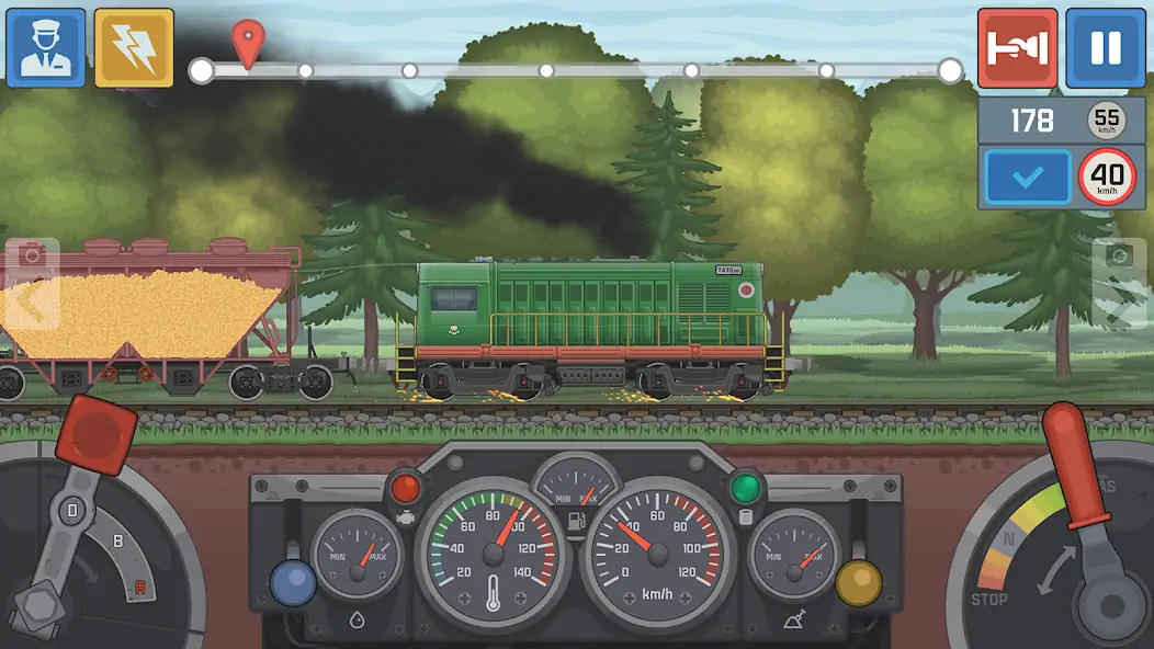 Скачать Train Simulator: поезд игра 2D Взлом [МОД Бесконечные монеты] + [МОД Меню] MOD APK на Андроид