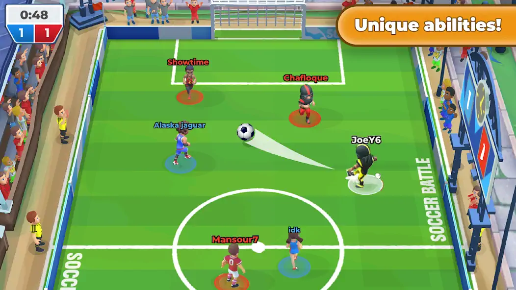 Скачать Футбол: Soccer Battle Взлом [МОД Бесконечные деньги] + [МОД Меню] MOD APK на Андроид