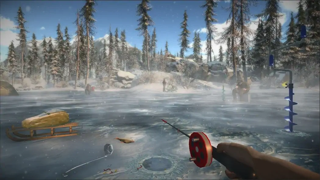 Скачать Зимняя рыбалка русская игра 3d Взлом [МОД Много монет] + [МОД Меню] MOD APK на Андроид