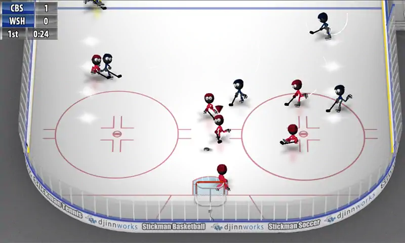Скачать Stickman Ice Hockey Взлом [МОД Бесконечные деньги] + [МОД Меню] MOD APK на Андроид