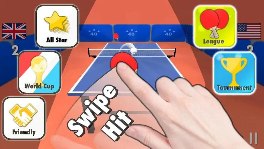 Скачать Настольный теннис 3D Взлом [МОД Много денег] + [МОД Меню] MOD APK на Андроид