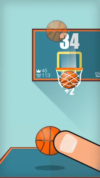 Скачать Basketball FRVR - Dunk Shoot Взлом [МОД Бесконечные деньги] + [МОД Меню] MOD APK на Андроид