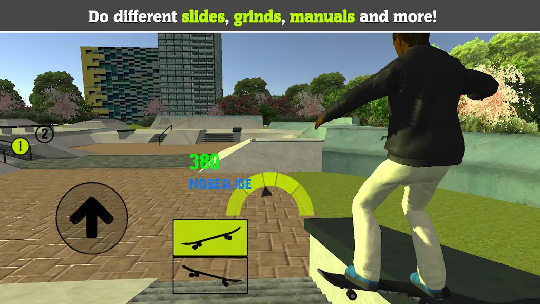 Скачать Skateboard FE3D 2 Взлом [МОД Бесконечные монеты] + [МОД Меню] MOD APK на Андроид