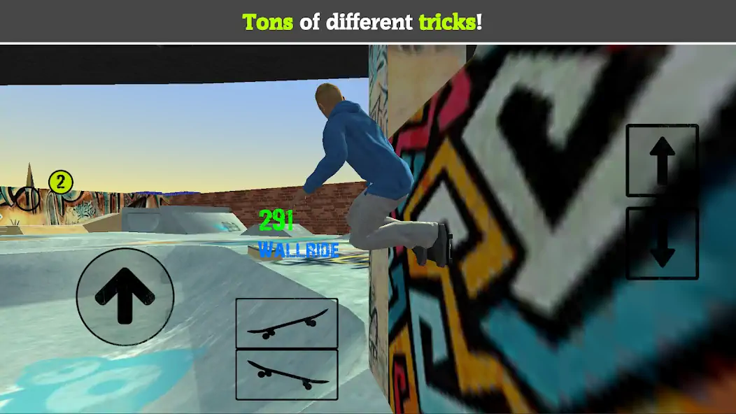 Скачать Skateboard FE3D 2 Взлом [МОД Бесконечные монеты] + [МОД Меню] MOD APK на Андроид