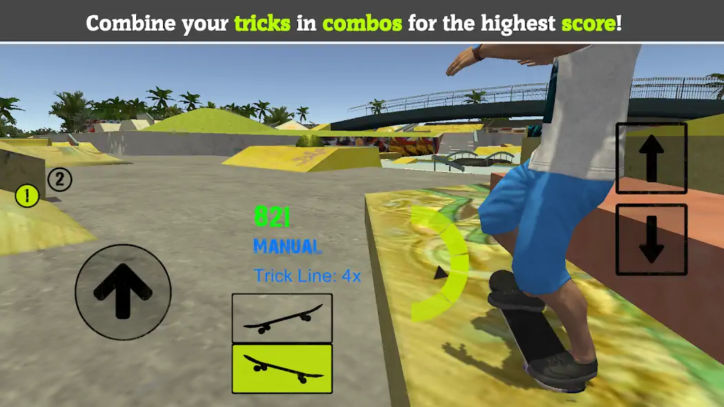 Скачать Skateboard FE3D 2 Взлом [МОД Бесконечные монеты] + [МОД Меню] MOD APK на Андроид