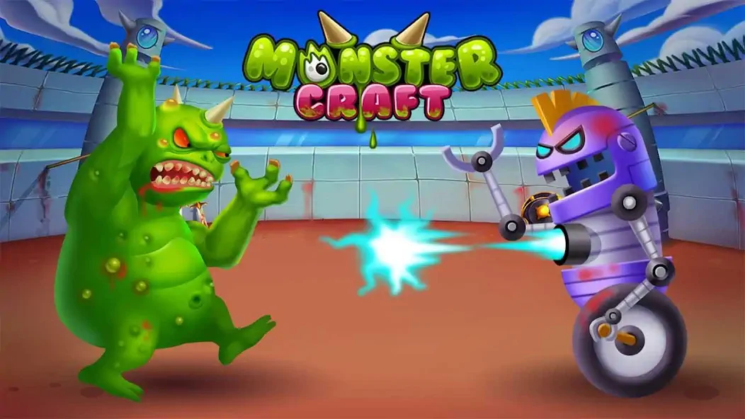 Скачать MonsterCraft Взлом [МОД Бесконечные монеты] + [МОД Меню] MOD APK на Андроид