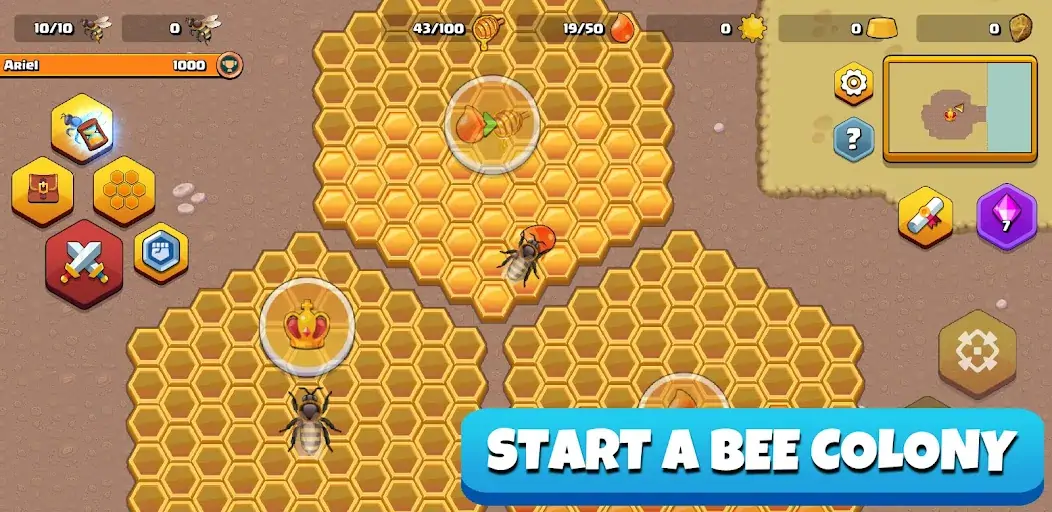 Скачать Pocket Bees: Colony Simulator Взлом [МОД Бесконечные деньги] + [МОД Меню] MOD APK на Андроид