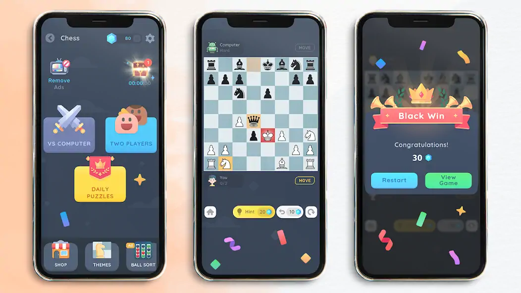 Скачать Шахматы: Классическая игра Взлом [МОД Много монет] + [МОД Меню] MOD APK на Андроид