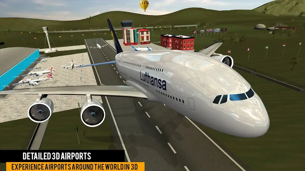 Скачать Pilot City Flight Simulator 3D Взлом [МОД Бесконечные деньги] + [МОД Меню] MOD APK на Андроид