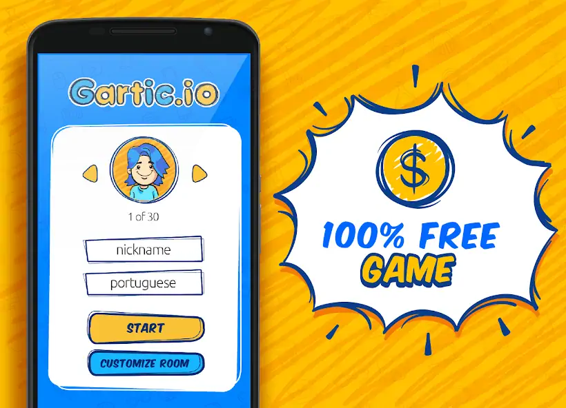 Скачать Gartic.io - Draw, Guess, WIN Взлом [МОД Бесконечные монеты] + [МОД Меню] MOD APK на Андроид