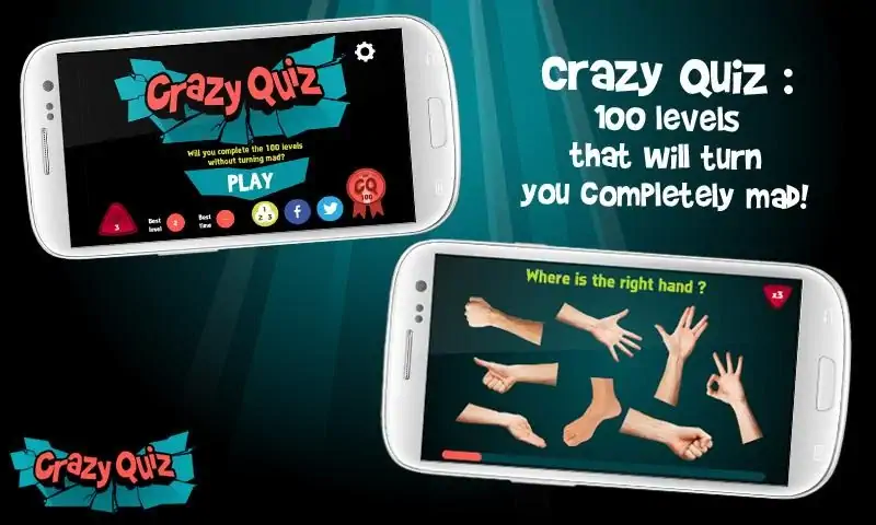 Скачать Crazy Quiz Взлом [МОД Бесконечные монеты] + [МОД Меню] MOD APK на Андроид