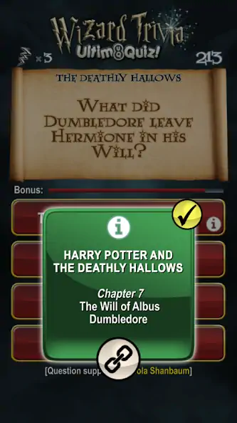 Скачать Harry Potter Wizard Quiz: U8Q Взлом [МОД Бесконечные деньги] + [МОД Меню] MOD APK на Андроид