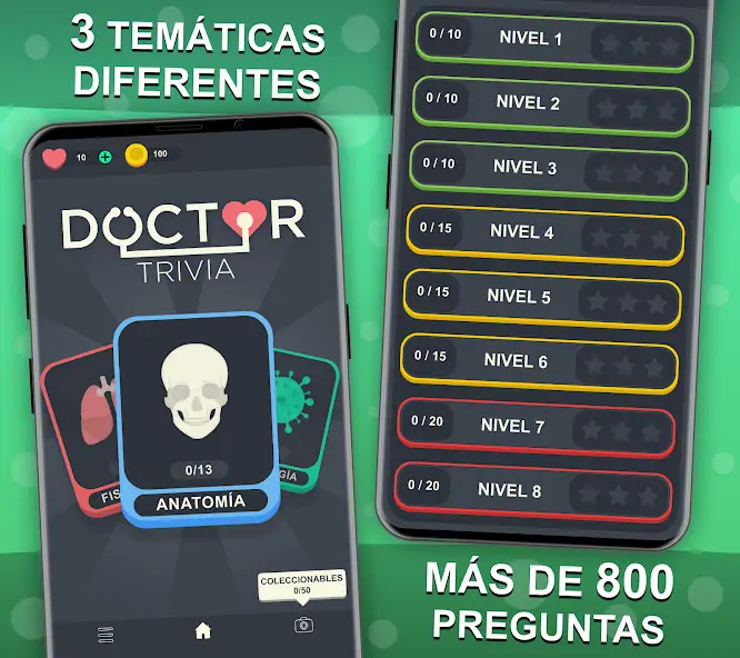 Скачать Doctor Trivia - Quiz Medicina Взлом [МОД Бесконечные деньги] + [МОД Меню] MOD APK на Андроид
