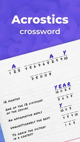 Скачать Acrostics－Crostic Crossword Взлом [МОД Много денег] + [МОД Меню] MOD APK на Андроид